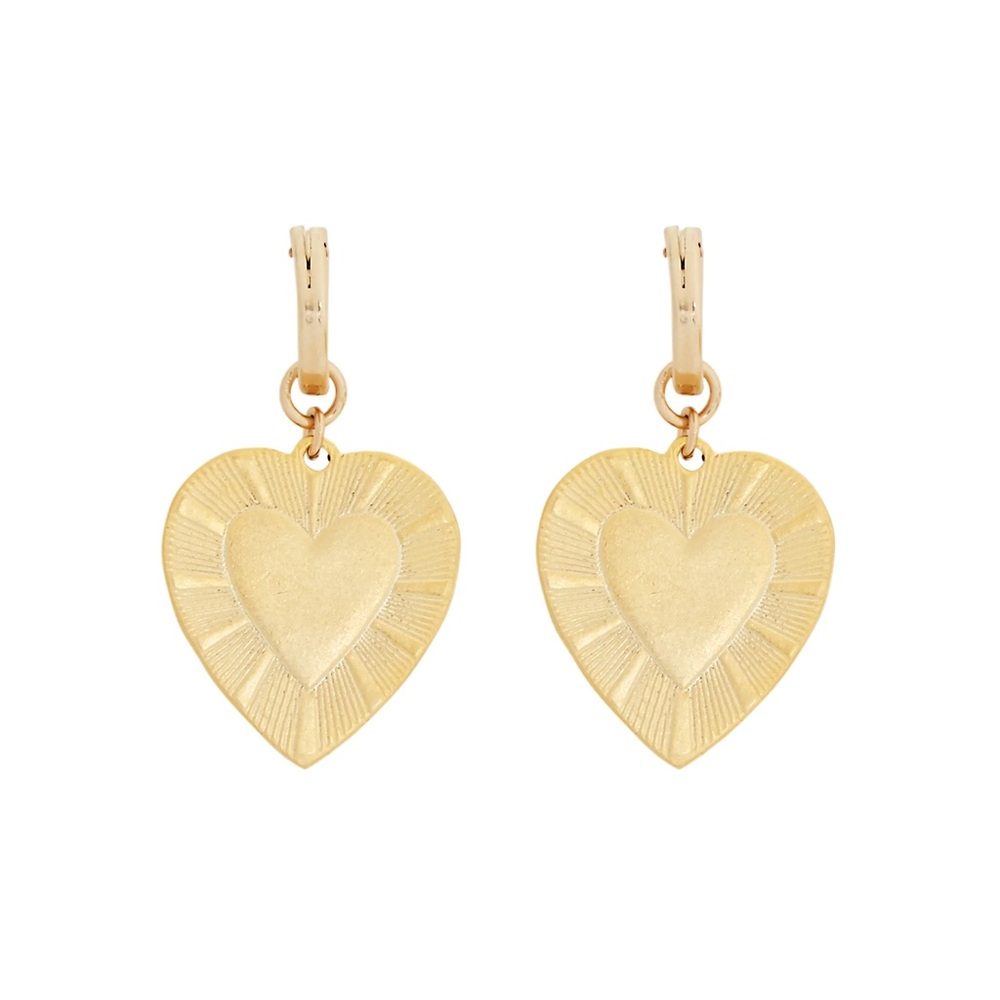 Gold The Best Is Yet To Come Huggies Earrings
